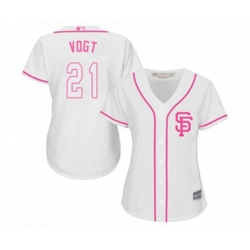 Womens San Francisco Giants #21 Stephen Vogt Authentic White Fashion Cool Base Baseball Jersey Womens San Francisco Giants #21 Stephen Vogt Authentic White Fashion Cool Base Baseball Jersey