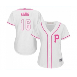Womens Pittsburgh Pirates #16 Jung-ho Kang Authentic White Fashion Cool Base Baseball Jersey