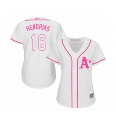 Womens Oakland Athletics #16 Liam Hendriks Replica White Fashion Cool Base Baseball Jersey