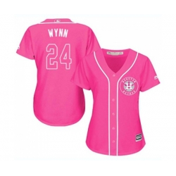 Womens Houston Astros #24 Jimmy Wynn Authentic Pink Fashion Cool Base Baseball Jersey Womens Houston Astros #24 Jimmy Wynn Authentic Pink Fashion Cool Base Baseball Jersey
