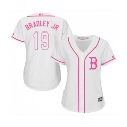 Womens Boston Red Sox #19 Jackie Bradley Jr Replica White Fashion Baseball Jersey Womens Boston Red Sox #19 Jackie Bradley Jr Replica White Fashion Baseball Jersey