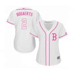 Womens Boston Red Sox #2 Xander Bogaerts Replica White Fashion Baseball Jersey Womens Boston Red Sox #2 Xander Bogaerts Replica White Fashion Baseball Jersey