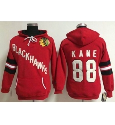 Women Chicago Blackhawks #88 Patrick Kane Red pullover hooded