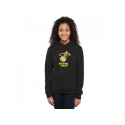 Women Miami Heat Gold Collection Pullover Hoodie Black