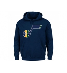 Utah Jazz Majestic Current Logo Tech Patch Navy Pullover Hoodie