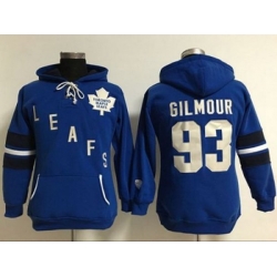 Women Toronto Maple Leafs #93 Doug Gilmour Blue Old Time Heidi Hoodie NHL Hoodie Women Toronto Maple Leafs #93 Doug Gilmour Blue Old Time Heidi Hoodie NHL Hoodie
