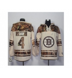 Boston Bruins #4 Bobby Orr Cream Camo Stitched NHL Jersey