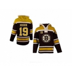 nhl jerseys boston bruins #19 seguin black-yellow[pullover hooded sweatshirt]