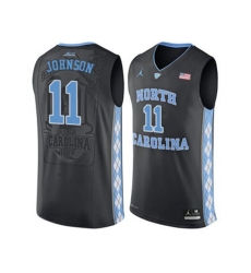 2016 Mens North Carolina Tar Heels Brice Johnson #11 College Basketball Jersey - Black