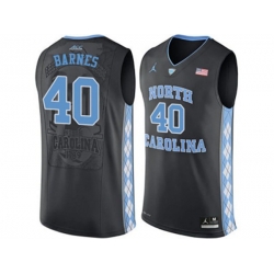 2016 Mens North Carolina Tar Heels Harrison Barnes #40 College Basketball Jersey - Black