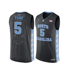 2016 Mens North Carolina Tar Heels Marcus Paige #5 College Basketball Jersey - Black