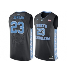 2016 Mens North Carolina Tar Heels Michael Jordan #23 College Basketball Jersey - Black