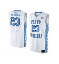 2016 Mens North Carolina Tar Heels Michael Jordan #23 College Basketball Jersey - White