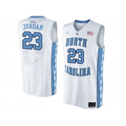 2016 Mens North Carolina Tar Heels Michael Jordan #23 College Basketball Jersey - White