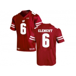 2016 Mens UA Wisconsin Badgers Corey Clement #6 College Football Jersey - Red