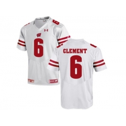 2016 Mens UA Wisconsin Badgers Corey Clement #6 College Football Jersey - White