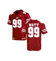 2016 Mens UA Wisconsin Badgers J.J Watt #99 College Football Jersey - Red