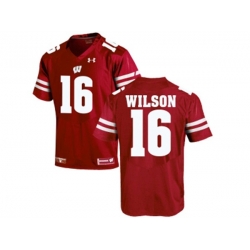 2016 Mens UA Wisconsin Badgers Russell Wilson #16 College Football Jersey - Red