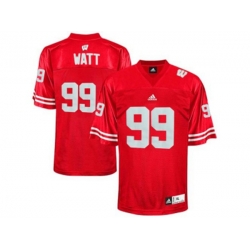 Mens Wisconsin Badgers J.J Watt #99 College Football Jersey - Red