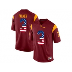 2016 US Flag Fashion USC Trojans Carson Palmer #3 College Football Jersey - Red 2016 US Flag Fashion USC Trojans Carson Palmer #3 College Football Jersey - Red