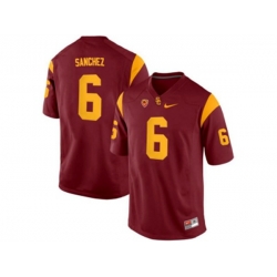 USC Trojans Mark Sanchez #6 College Football Jersey - Red USC Trojans Mark Sanchez #6 College Football Jersey - Red