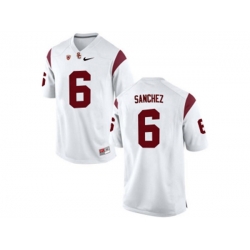 USC Trojans Mark Sanchez #6 College Football Jersey - White USC Trojans Mark Sanchez #6 College Football Jersey - White