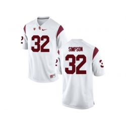 USC Trojans O.J Simpson #32 College Basketball Jersey - White USC Trojans O.J Simpson #32 College Basketball Jersey - White