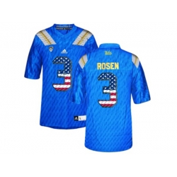 2016 US Flag Fashion Mens UCLA Bruins #3 Josh Rosen College Football Authentic Jersey - Blue 2016 US Flag Fashion Mens UCLA Bruins #3 Josh Rosen College Football Authentic Jersey - Blue