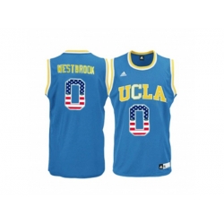 2016 US Flag Fashion Mens UCLA Bruins Russell Westbrook #0 Blue College Basketball Jersey - Blue 2016 US Flag Fashion Mens UCLA Bruins Russell Westbrook #0 Blue College Basketball Jersey - Blue