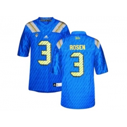Mens UCLA Bruins #3 Josh Rosen College Football Authentic Jersey - Blue Mens UCLA Bruins #3 Josh Rosen College Football Authentic Jersey - Blue