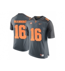 2016 Tennessee Volunteers Peyton Manning #16 College Football Limited Jersey - Grey