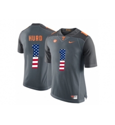 2016 US Flag Fashion 2016 Tennessee Volunteers Jalen Hurd #1 College Football Limited Jersey - Grey