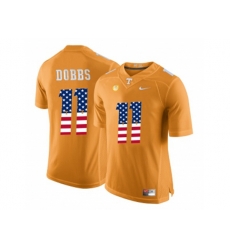 2016 US Flag Fashion 2016 Tennessee Volunteers Joshua Dobbs #11 College Football Limited Jersey - Orange