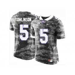 Mens TCU Horned Frogs LaDainian Tomlinson #5 College Limited Football Jersey - Grey Mens TCU Horned Frogs LaDainian Tomlinson #5 College Limited Football Jersey - Grey
