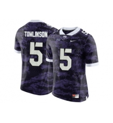 Mens TCU Horned Frogs LaDainian Tomlinson #5 College Limited Football Jersey - Purple