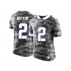 Mens TCU Horned Frogs Trevone Boykin #2 College Limited Football Jersey - Grey Mens TCU Horned Frogs Trevone Boykin #2 College Limited Football Jersey - Grey