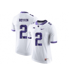 Mens TCU Horned Frogs Trevone Boykin #2 College Limited Football Jersey - White
