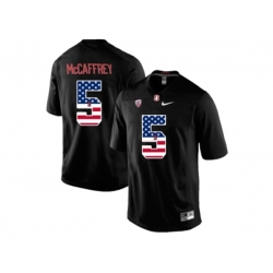 2016 US Flag Fashion-2016 Mens Stanford Cardinal Christian McCaffrey #5 College Football Jersey - Blackout 2016 US Flag Fashion-2016 Mens Stanford Cardinal Christian McCaffrey #5 College Football Jersey - Blackout