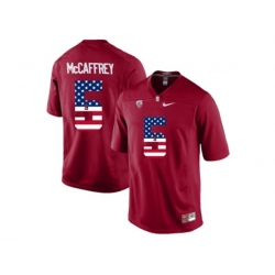 2016 US Flag Fashion-2016 Mens Stanford Cardinal Christian McCaffrey #5 College Football Jersey - Cardinal 2016 US Flag Fashion-2016 Mens Stanford Cardinal Christian McCaffrey #5 College Football Jersey - Cardinal