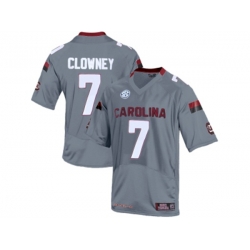 Mens South Carolina Gamecocks Jadeveon Clowney #7 College Football Jersey - Grey