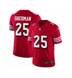 San Francisco 49ers #25 Richard Sherman Limited Red Rush Vapor Untouchable Football Jerseys
