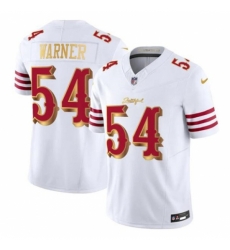 San Francisco 49ers #54 Fred Warner White Gold 2025 F.U.S.E. 