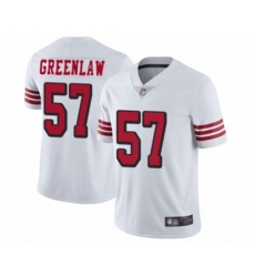 San Francisco 49ers #57 Dre Greenlaw Limited White Rush Vapor Untouchable Football Jersey