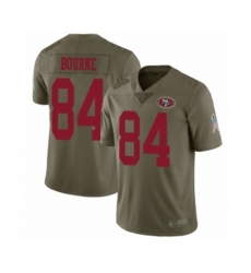 San Francisco 49ers #84 Kendrick Bourne Limited Olive 2017 Salute to Service Football Jersey
