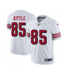 San Francisco 49ers #85 George Kittle Limited White Rush Vapor Untouchable Football Jersey