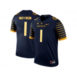 2016 Mens Oregon Ducks Spring Game Mighty Oregon #1 Webfoot 100th Rose Bowl Game Elite Jersey - Navy 2016 Mens Oregon Ducks Spring Game Mighty Oregon #1 Webfoot 100th Rose Bowl Game Elite Jersey - Navy