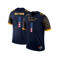 2016 US Flag Fashion 2016 Mens Oregon Ducks Spring Game Mighty Oregon #1 Webfoot 100th Rose Bowl Game Elite Jersey - Navy 2016 US Flag Fashion 2016 Mens Oregon Ducks Spring Game Mighty Oregon #1 Webfoot 100th Rose Bowl Game Elite Jersey - Navy