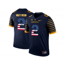 2016 US Flag Fashion 2016 Mens Oregon Ducks Spring Game Mighty Oregon #2 Webfoot 100th Rose Bowl Game Elite Jersey - Navy 2016 US Flag Fashion 2016 Mens Oregon Ducks Spring Game Mighty Oregon #2 Webfoot 100th Rose Bowl Game Elite Jersey - Navy