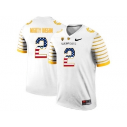 2016 US Flag Fashion 2016 Mens Oregon Ducks Spring Game Mighty Oregon #2 Webfoot 100th Rose Bowl Game Elite Jersey - White 2016 US Flag Fashion 2016 Mens Oregon Ducks Spring Game Mighty Oregon #2 Webfoot 100th Rose Bowl Game Elite Jersey - White