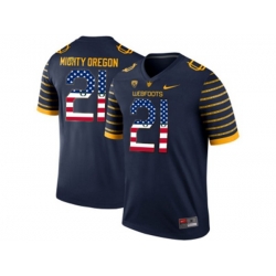 2016 US Flag Fashion 2016 Mens Oregon Ducks Spring Game Mighty Oregon #21 Webfoot 100th Rose Bowl Game Elite Jersey - Navy 2016 US Flag Fashion 2016 Mens Oregon Ducks Spring Game Mighty Oregon #21 Webfoot 100th Rose Bowl Game Elite Jersey - Navy